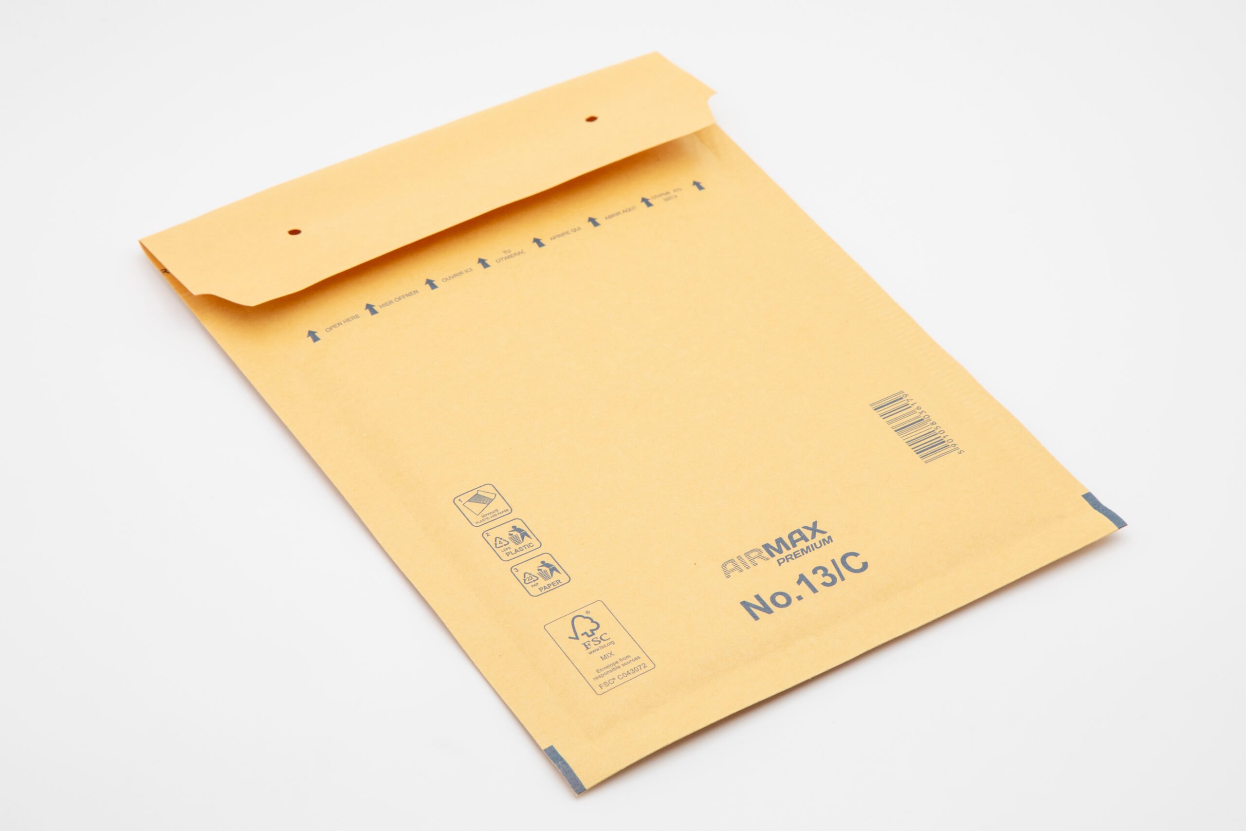 Sobres acotxats amb plàstic bombolla