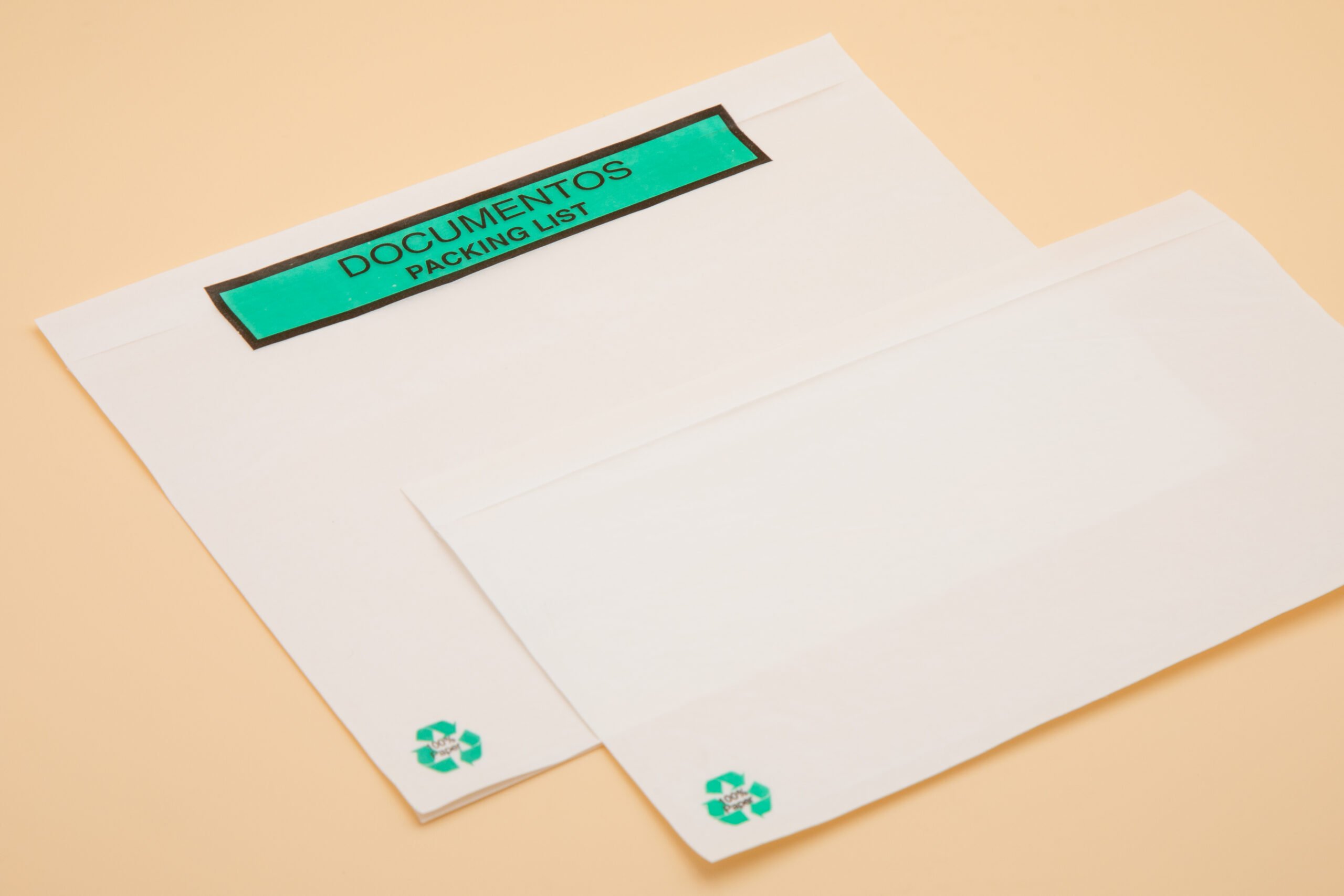 Sobres packing list 100% paper